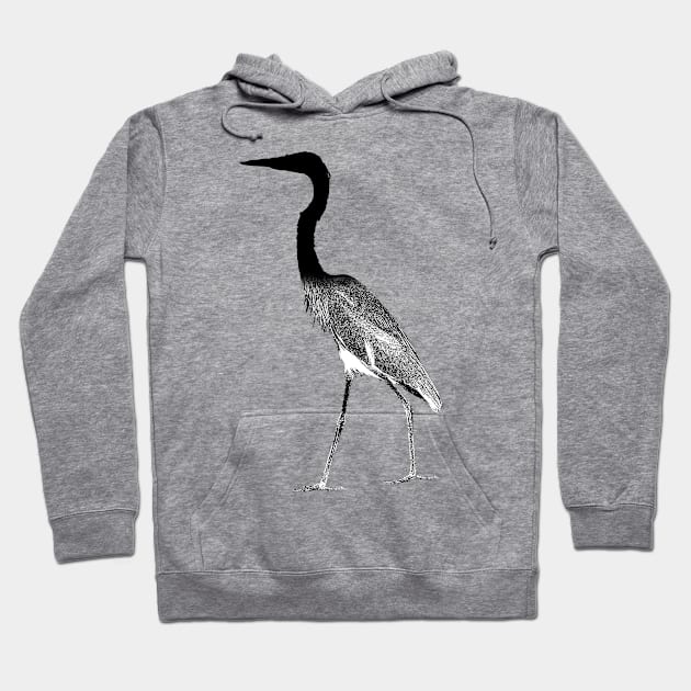 Great Blue Heron Fathers Day Hoodie by RandomArtHouse